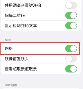 海州苹果手机维修网点分享iPhone如何开启九宫格构图功能 