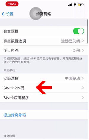 海州苹果14维修网分享如何给iPhone14的SIM卡设置密码 